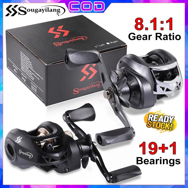 Cuộn Câu Baicasting, Sougayilang, Tỷ Lệ Bánh Răng 8.1: 1, Tay Cầm Trái Và Phải, Vòng Bi 19 + 1, Thích Hợp Để Câu Cá Nước Ngọt Và Nước Mặn Ngoài Trời, Trục