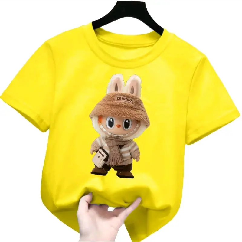 Atasan baju anak perempuan motif labuhu monster 3D 1-12 tahun lengan pendek Fashion Bunda 4