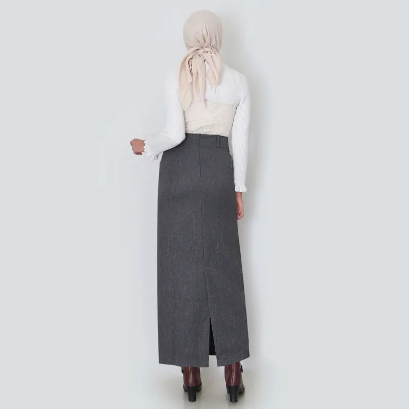 Rok Span Belah Belakang Rok Kerja Wanita Panjang Rok Formal Kantor Wanita 3
