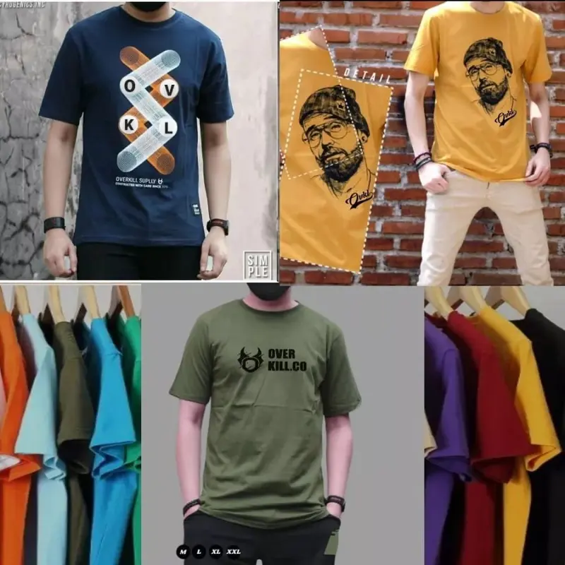 PAKET KAOS MURAH 100 RIBU DAPAT 7 PCS/KAOS OBLONG/KAOS MURAH MOTIF DISTRO/PAKAIAN PRIA WANITA DEWASA/KAOS PAKAIAN SEHARI-HARI/KAOS SANTAI 0