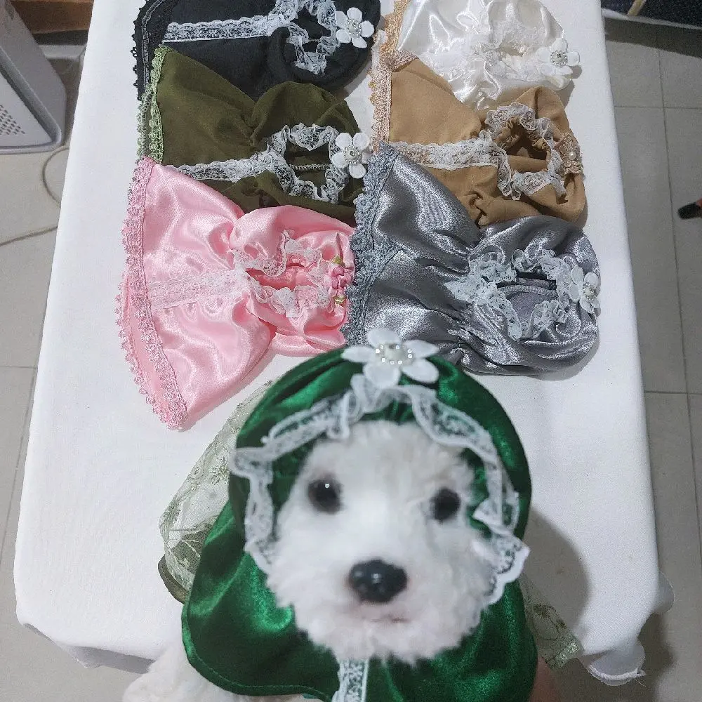 Migo Design Kerudung Jilbab Hijab Kucing/ Lebaran Ramadan / Pakaian AnaBul Kucing/  Anjing  Hewan Peliharaan Jantan Betina / Pet Costume Pesta IdulFitri Topi Peci Songkok Kopiah