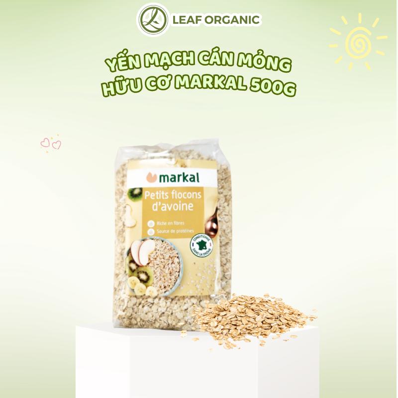 Yến mạch cán mỏng hữu cơ Markal 500g Pháp Food