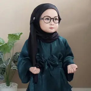 Jilbab Pashmina Instan Kancing ank 2-7 Tahun / Hijab Pastan Kancing Anak Jersey Premium
