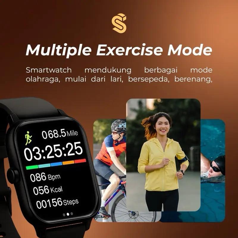 Stuftech Series Lite version Smartwatch Pintar Bluetooth Connection Ponsel Jam 5