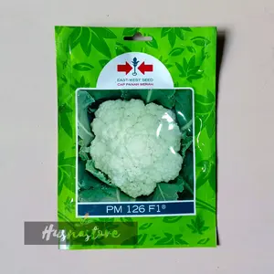 benih bunga kol brokoli putih pm 126 f1 isi 250 butir kmasan pabrik cap panah merah