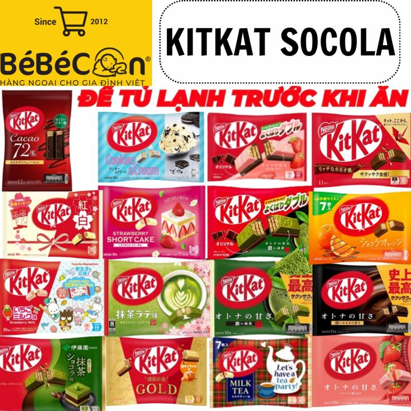 KITKAT SOCOLA CÓ THỂ BỊ CHẢY TRONG QÁ TRÌNH VẬN CHUYỂN-  KITKAT ĐỦ VỊ ĐÃ VỀ Snack Thức Ăn Food Ăn Vặt Sô Cô La Chocolate Bánh Quy ferer or ocher