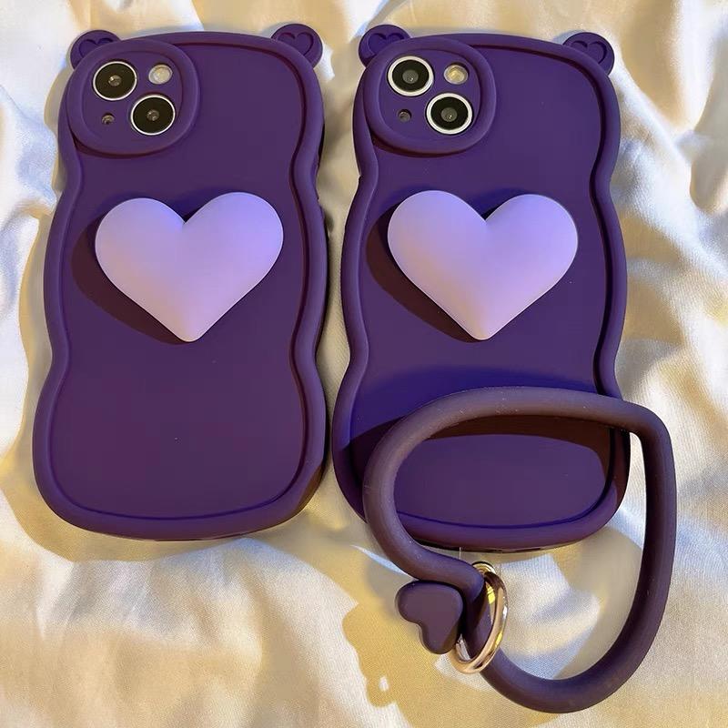 Sarung Telefon Silikon, Reka Bentuk Telinga Cinta Comel, dengan ...