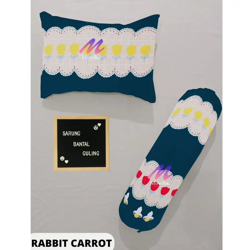 Sarung Bantal dan Sarung Guling Katun  SET Motif  Aesthetic Abstrak Karakter 5