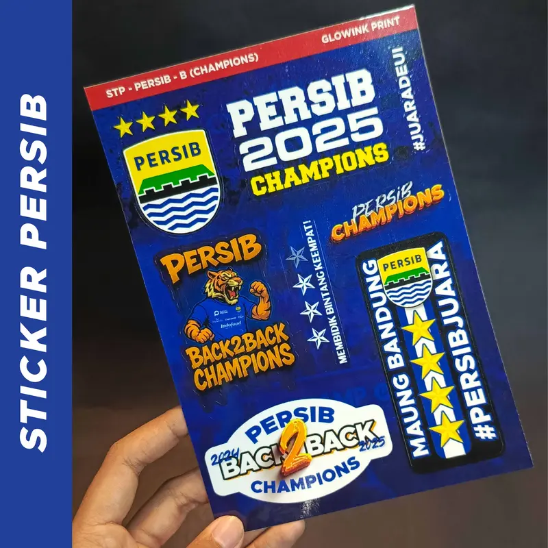 Sticker Pack PERSIB, Vinyl, Anti air, Sticker Motor Mobil PERSIB, Sticker PERSIBDAY