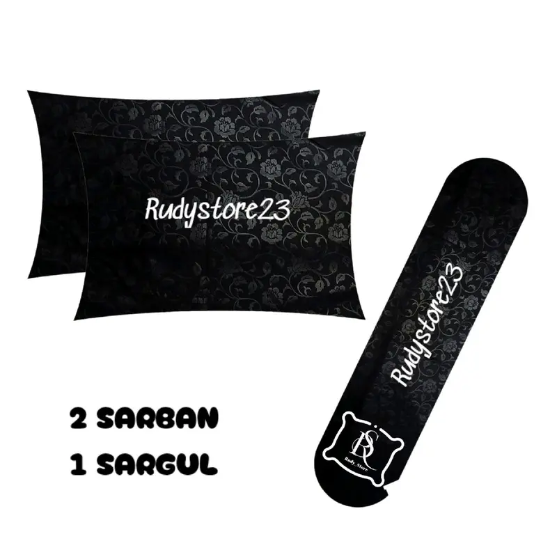 Paket 3 pcs 2sarung batal 1 sargul motif abstrak bahan kain katun halus adem 2