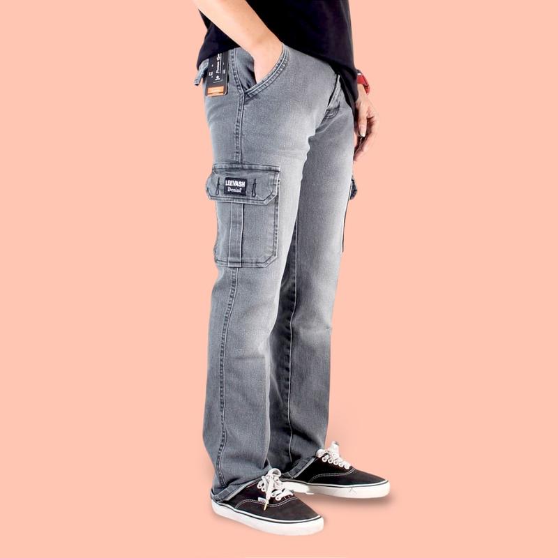Product Introduction of Celana Cargo Jeans Panjang Slim Fit Stretch Original Leevash Premium Distro Quality Hype Realpict 1