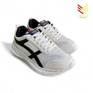 Sepatu Running Outdoor White Black VASHCO ZENIX - Cocok untuk Pria & Wanita, Gaya Simpel! Sport