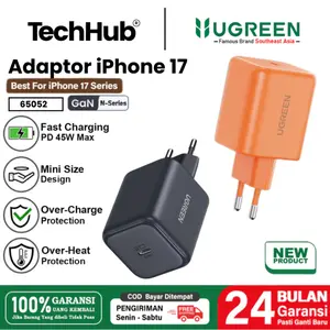 UGREEN Kepala Charger iPhone 17 Pro Max 17 Pro 17 Air PD Type C Fast Charging 30W 45W