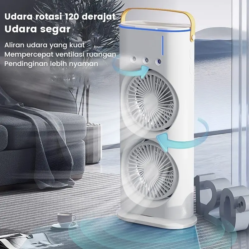 Kipas semprot uap ganda KIPAS ANGIN PENDINGIN RUANGAN AC PORTABLE KIPAS ANGIN PENDINGIN SPRAY AIR COOLER KIPAS AIR COOLER 6