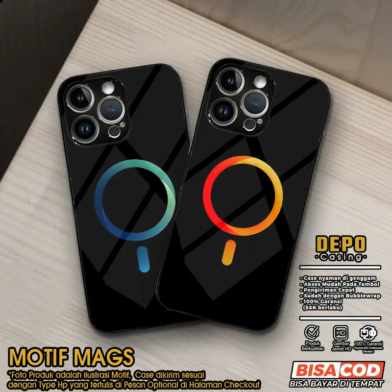 Casing Hp MAGS Depo Casing Premium Glossy Case Hp Custom Case Anime Lucu Kesing Hp Keren Cassing Hp Hardcase Softcase Silikon Smartphone 1
