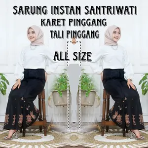 sarung instan santriwati sarung mba santri karet pinggang tali pinggang model rok cod