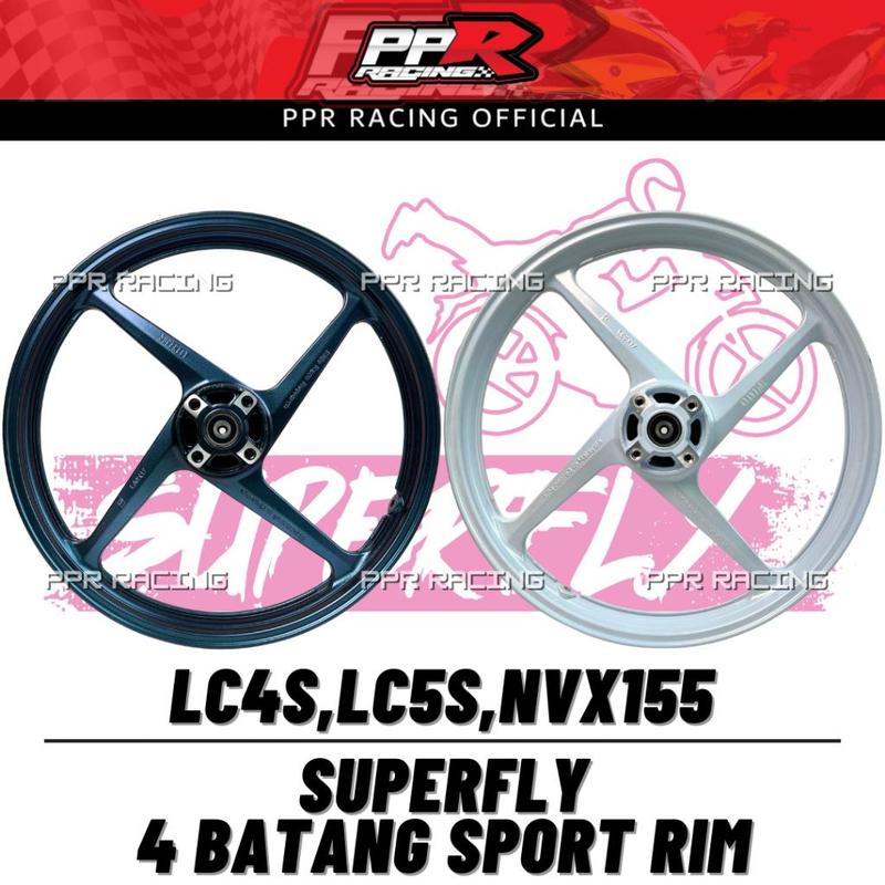 Superfly Custom Rim SUPERFLY PROJECT-X 4 LEG LC135 LC5S Y15 RS150 RSX150 SPORT RIM - TikTok ...