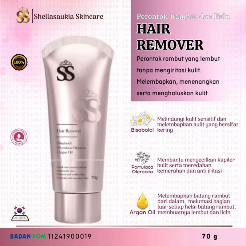 (READY ORI) PROMO Hair REMOVAL SSSKIN Cream Perontok Bulu ORIGINAL BPOM TIDAK SAKIT BPOM 0