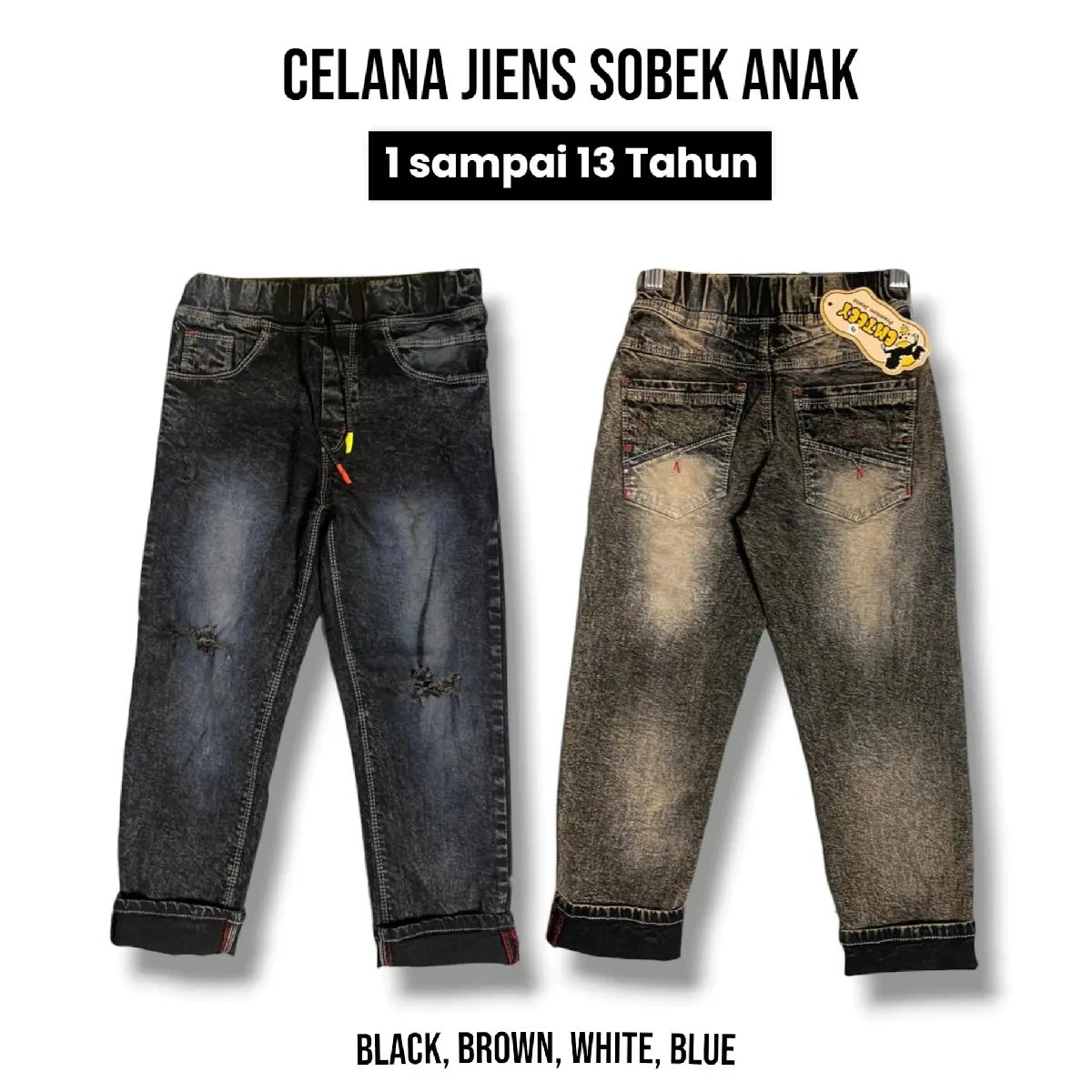 Celana Jeans Anak Terbaru, Celana Panjang Anak 1-13 Tahun, Celan Jeans sobek Anak, Celana Anak laki laki
