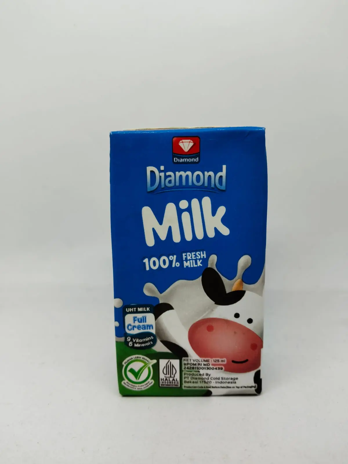 Diamond UHT Milk Full Cream 1PCS (125 ml) | Susu Uht Kecil 125 ML