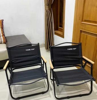 Product Review of TrailTop Kursi Lipat Dengan Gagang Kayu Kursi Camping Kermit Kursi Pantai Lipat Beban 150kg from ** 0