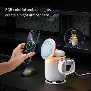 Pengecasan 4 peranti, Rahsia Nomad Digital, Reka Bentuk Lipat dan Pergi Pertama di Asia, Hab Kuasa 5-dalam-1, Audio HD Magnet Phone Telefon Wayar Kabel