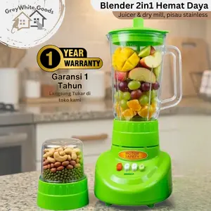 Blender Juicer 2in1 Penghancur Es 6 Mata Pisau Hemat Daya Stainless chopper  kekinian
