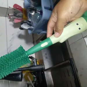 Sikat Pembersih Botol Susu Bayi Silikon 3 in 1 BPA Free Sikat Sedotan Silikon Aman untuk Bayi