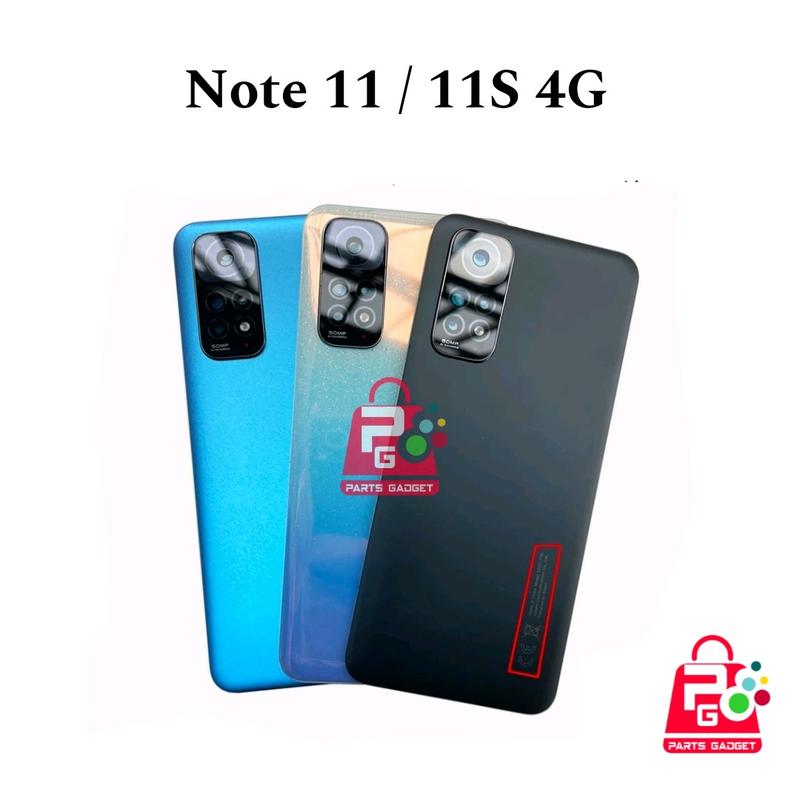 Housing Backdoor Redm* Note 11 11S 4G Casing Tutup Belakang Fullset Frame 0