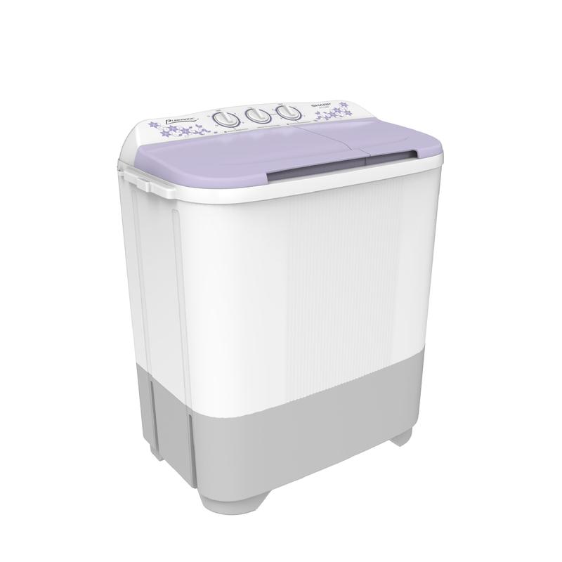 Mesin Cuci 2 Tabung 7 KG SHARP Model ES-T70MW-BL/LC/PK - Pengering - Hemat Energi Air 5