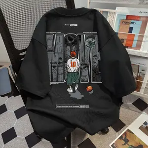 Kaos Katun, Serbaguna Dan Bergaya, Bermotif, Longgar, Lengan Pendek, Atasan Leher Bulat Untuk Anak Laki-laki Dan Perempuan.