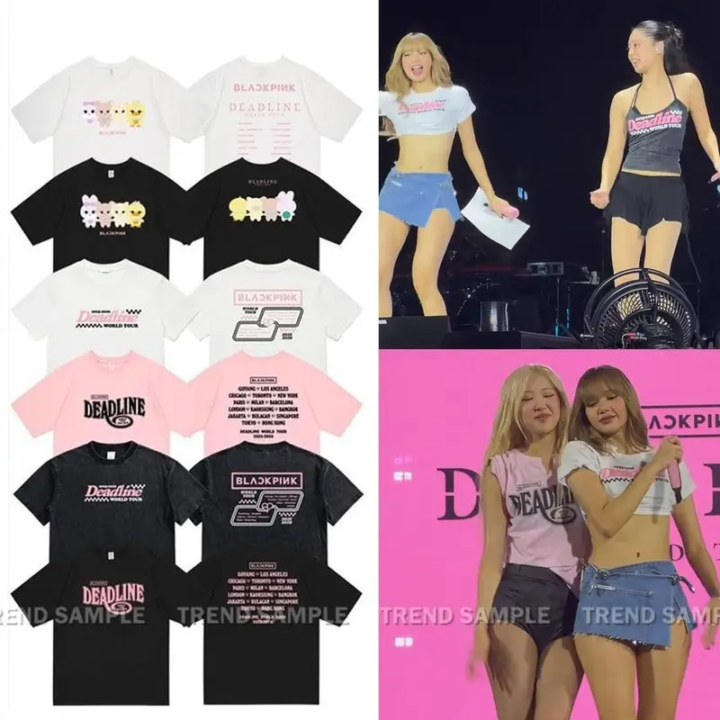 blackpink deadline black metal tee - TikTok Shop Malaysia