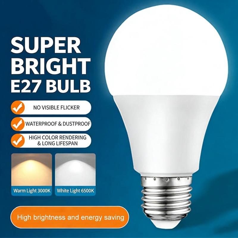 Đèn LED E27 màu trắng lạnh siêu sáng, tiết kiệm năng lượng, công suất…