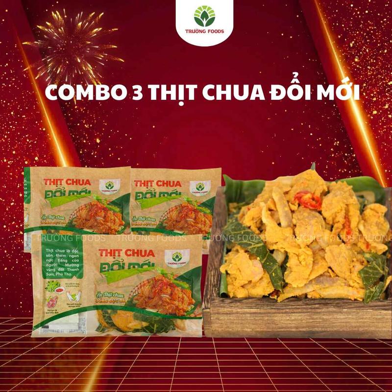  Trường Foods Combo 3 Thịt Chua Đổi Mới 150g Gói 