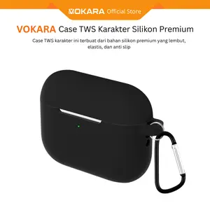 (Hanya Casing) Casing Silicone case Premium Black Silikon Hitam Soft Case Polos Gantungan Hook