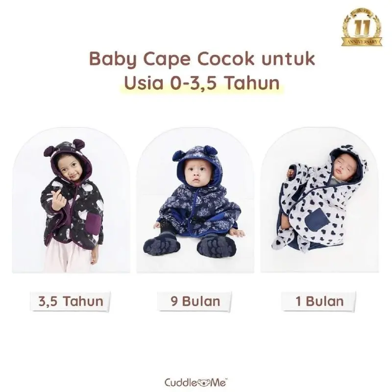 BabyCape CuddleMe Cover Gendongan Jaket Bayi Anak Multifungsi Toddler 6