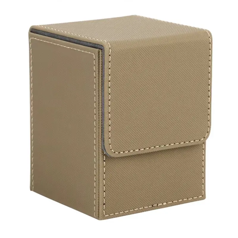 Premium kulit magnet TCG DECK storage box for TCG MTG /TCG POKEMON / TCG ONE PIECE dengan penutup magnet 6