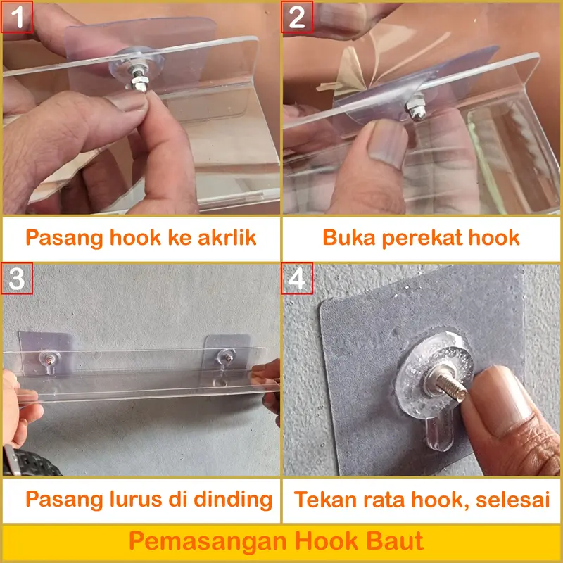 Rak Kutek Tempel Dinding Serbaguna Nail Art Organizer 5