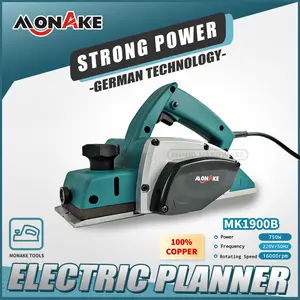 MONAKE Electric Planner Mesin Serut kayu alat plane Pasah Ketam MK1900B