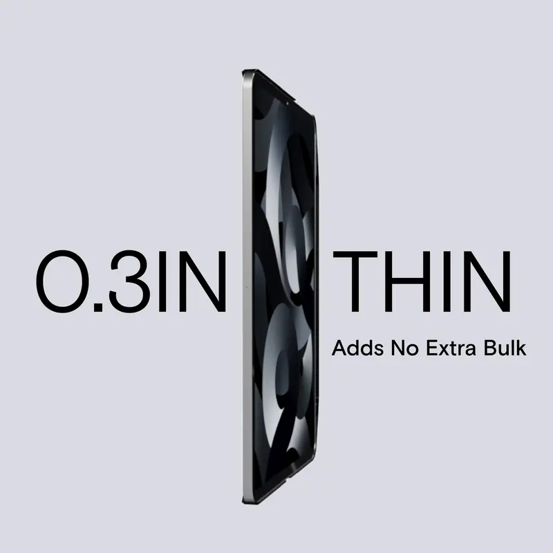Ốp Có Nút Snap MOFT, Dành Cho iPad Pro 12.9 "(5), Tương Thích Với Bàn Phím Ma Thuật Và Kết Nối Từ Tính, Giá Đỡ Đa Năng, Có Ngăn Đựng Bút Chì 5