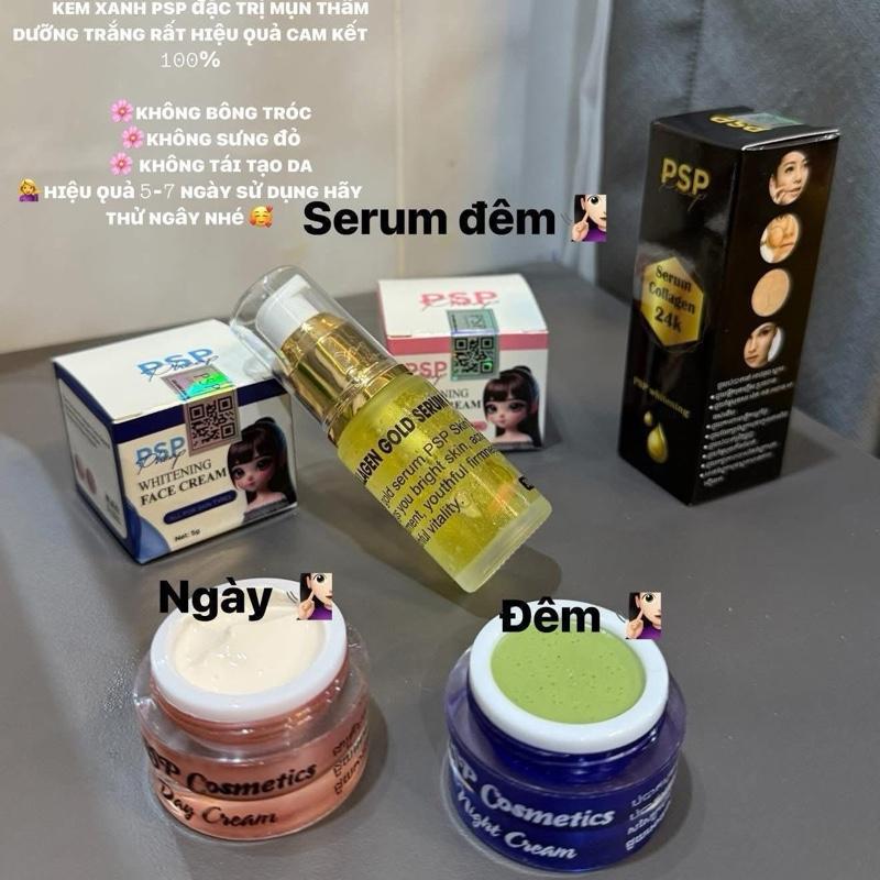  Kem xanh PSP đặc trị mụn thâm dưỡng trắng   Combo 3 món   