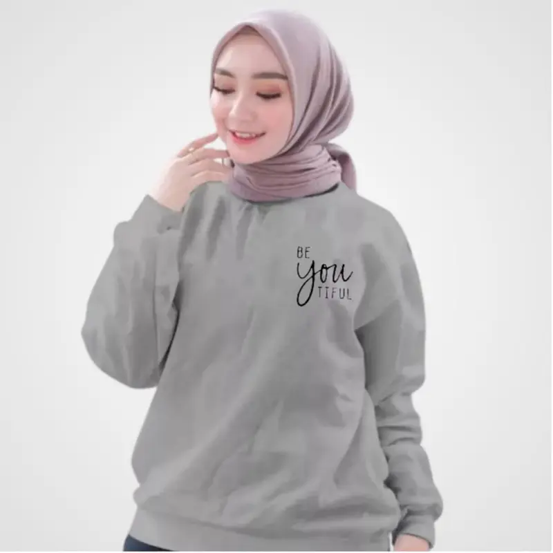 Kaos Wanita Lengan Panjang Be You Bahan Babyterry premium 3