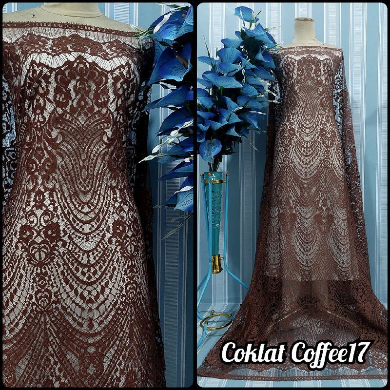 Brokat Semi Francis Motif Keraton , Isi Panjang 2,5m X Lebar 1,5m Best Seller Motif , Bahan Kebaya , Dress , Gaun , Outer Dll 7