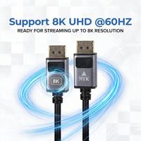 Gambar NYK Cable Kabel HDMI Display Port DP 8K GOLD - 1.8 Meter dari NYK Indonesia Kota Administrasi Jakarta Pusat 2 Tokopedia