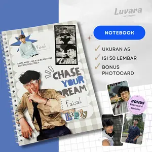 Notebook A5 Buku Notes GSKY - Isi 50 Lembar Bonus Photocard Idolamu, Paper, Kertas