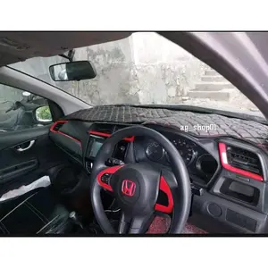 Alas Dashboard Mobil Brio,brv dan mobilio tahun 2017-2025 bahan kulit anti debu Car