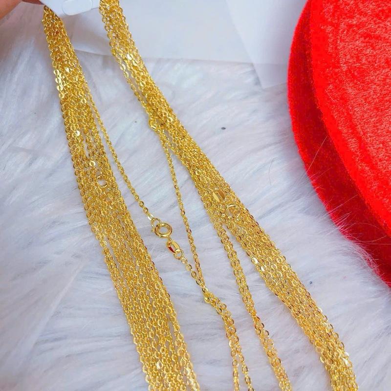  D1 Dây Chuyền Mắt Xích Nhỏ Nam Nữ Trẻ Trung 