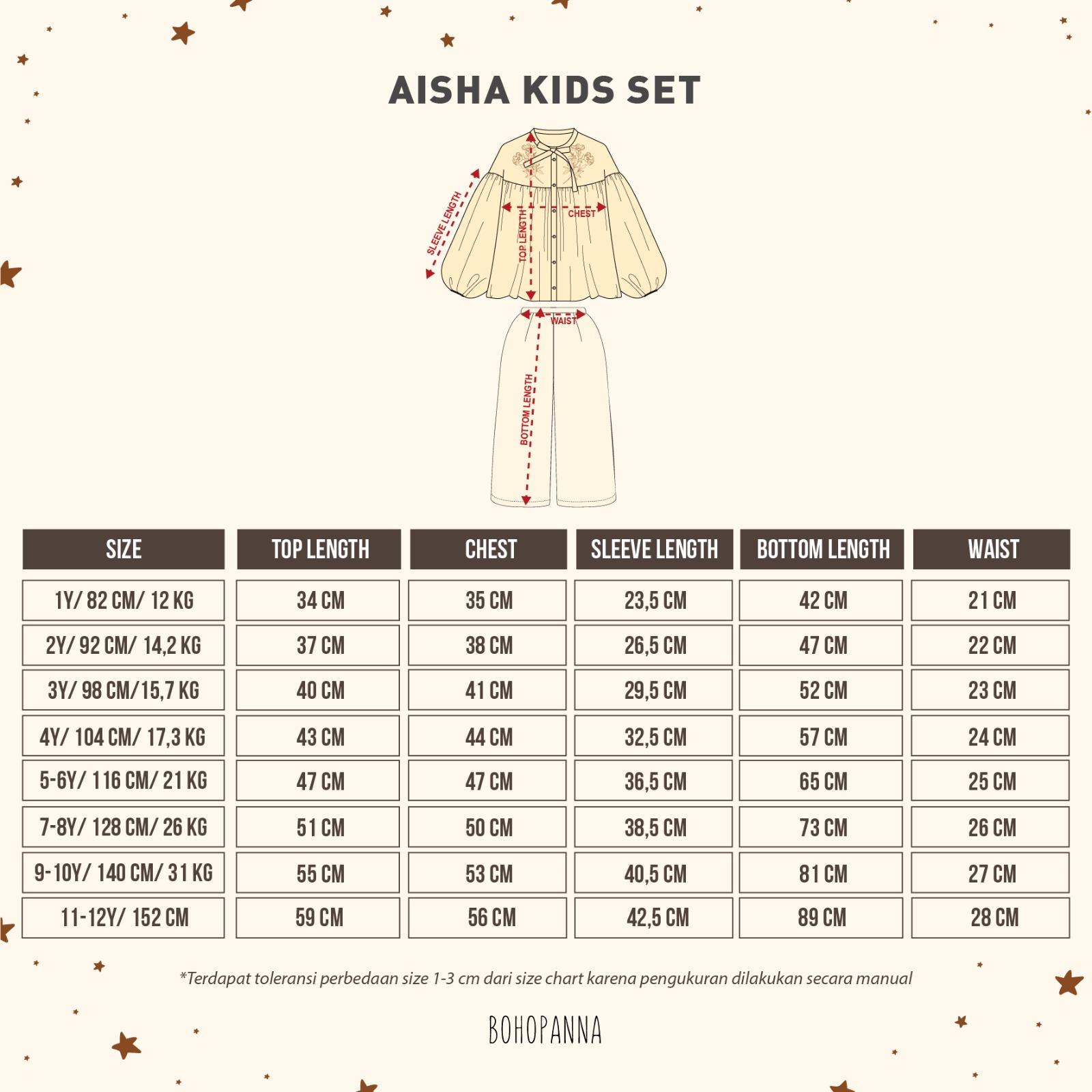 AISHA KIDS SET -BOHOPANNA- KIDS SET