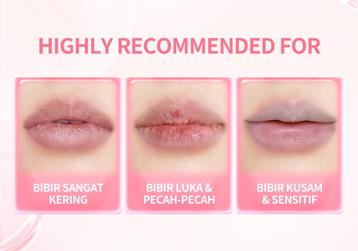 BNB Barenbliss Pome-Peptide Lip Mask Jelly Melt Lip Mask 7g Melembabkan dan Menutrisi Bibir Hingga 24 Jam Menghaluskan Bibir Kering Hydrating Nourishing dengan 5X Radiance Complex Lip Care Lip Scrub Lip Balm Bibir Lembut Plumpy