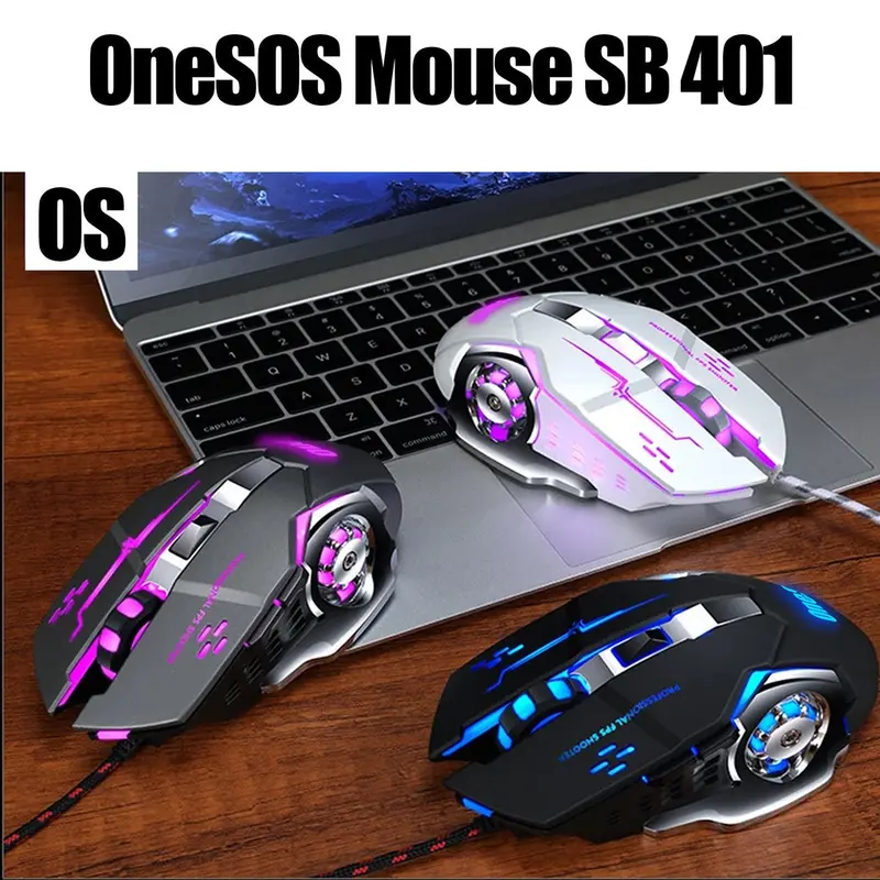 Mouse Gaming G7 Kabel LED ( RGB ) SILENT MOUSE TWOLF 4